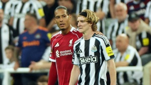 Premier League: Anthony Gordon apologises after reckless tackle on Virgil Van Djik