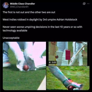 Umpiring Controversies Spark Outrage as West Indies Coach Questions Consistency in Australia Test