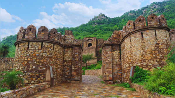 The ruins of Bhangarh Fort in Rajasthan, where entry is forbidden after dark