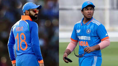 Vaibhav Suryavanshi, wearing jersey number 18, compared to Virat Kohli
