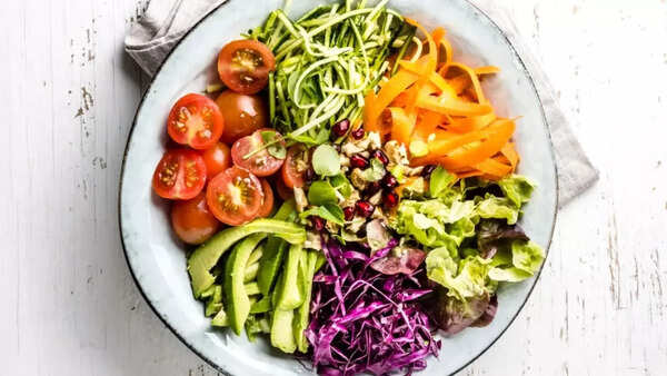 Close-up of a vibrant and healthy vegan dish