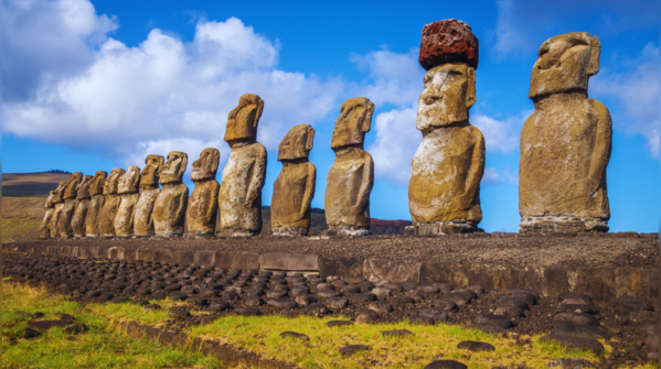 Moai statues on Easter Island