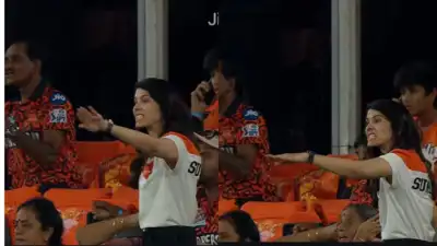 Kavya Maran watching an IPL match intently