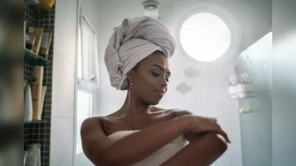 Follow up with a damp towel