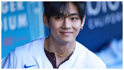 BTS star V throws first pitch as ARMY goes wild; says 'It's time for Dodgers baseball' - WATCH