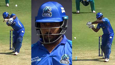 One ball, two sixes, 13 runs! Sanju Samson does the unthinkable ahead of Asia Cup - Watch